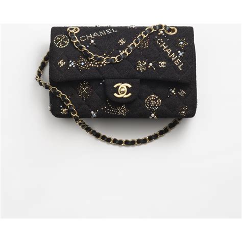 chanel classic black caviar small|Small classic handbag, Grained calfskin & gold.